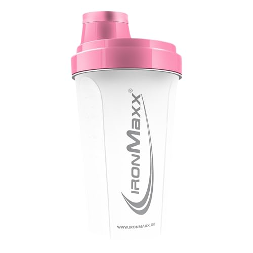 IronMaxx Eiweiß Shaker - 700ml Frozen White | Auslaufsicher Spülmaschinengeeignet BPA & DEHP-frei | Proteinshaker mit Drehverschluss Sieb & Mess-Skala
