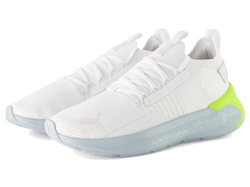 Puma Women's Softride Symmetry Fuzion Running Shoes Puma White/Fizzy Apple 10 Medium