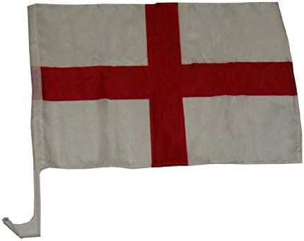 AES 12x18 England St. George's Cross Country Car Vehicle 12"x18" Flag image 2
