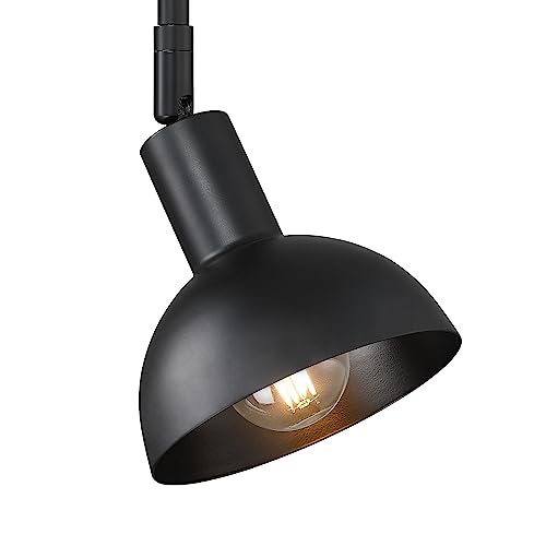 Image of Nathan James Tamlin Wall Light Fixture, Wall Mounted 1-Light Lamp, Plugin Sconce with On /Off Switch for Living Room, Reading Nook or Bedroom, Matte Black