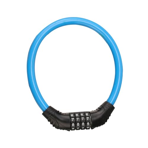 Candado antirrobo para bicicleta de alta resistencia, combinación de 4 grados con un candado de cable para bicicleta combinada, multiusos, antirrobo para bicicleta de montaña, bicicleta de carretera