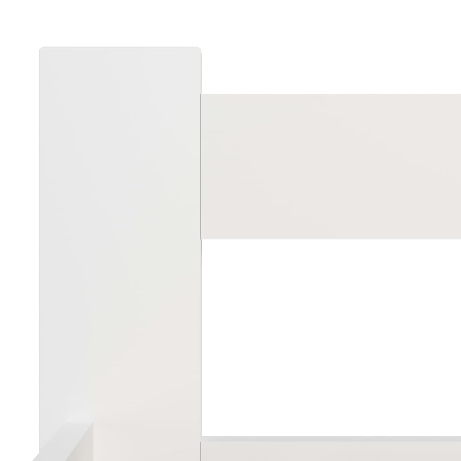 ATOMSTACK MAKER Letto in legno di pino massiccio, 200 x 200 cm, colore bianco, con spazio inferiore di 22 cm, struttura robusta e stile classico, per camera da letto