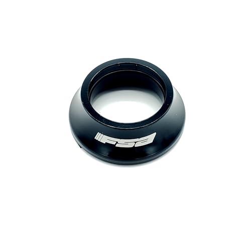 FSA Full Speed Ahead Alloy Bicycle Headset Top Cover (Black - Orbit CE - 1 1/8 x 15mm H2166B(NO.8-2)15MM)