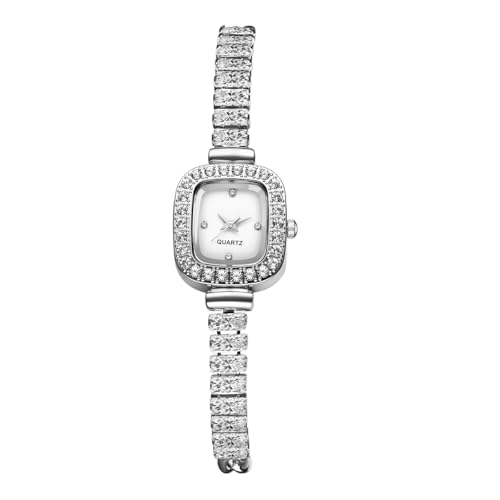 Montre femme en nacre de luxe avec finitions pailletées et mailles or
