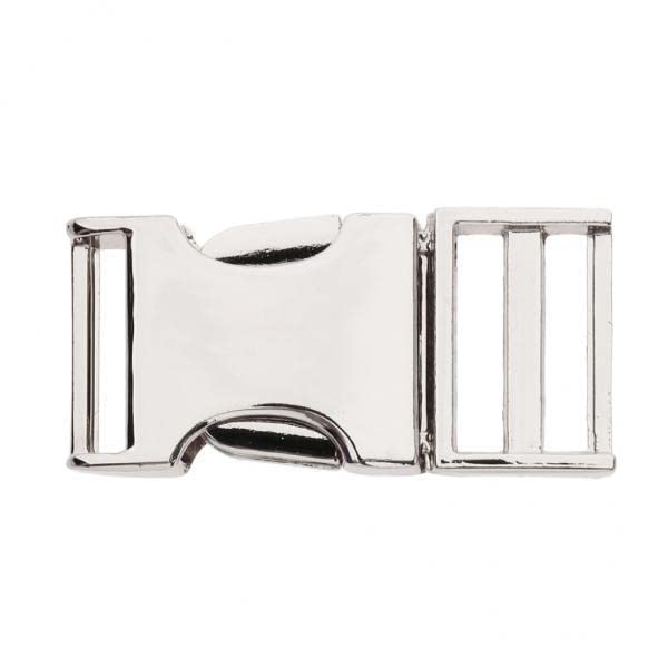 15xMetal Bag Webbing Belt Buckle Clip Clasp Inner diameter 19mm Silver-image-15