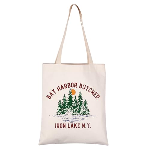 VAMSII Bay Harbor Butcher Iron Lake N.Y. TV Show Merch Tote Bag Crime Show Gifts (HARBOR BUTCHER tote)