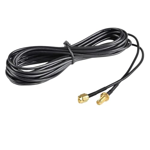 Rallonge RG174 RP-SMA 5 mètres pour supprimer les interférences et pertes Wifi
