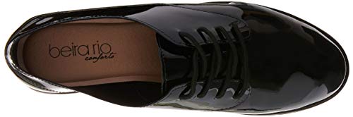 Sapato Rio Verniz Premium, Beira Rio, Feminino, Preto/Caramelo, 38