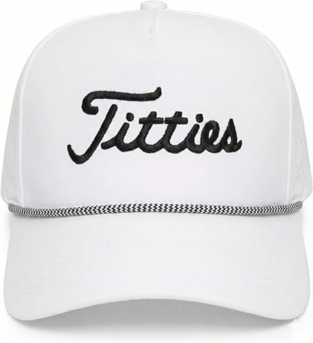 Image of Funky Junque Golf Trucker Hat | Lightweight Golf Trucker Rope Hat with Adjustable Snapback, Golf Course and Weekend Wear, Funny Golf Hats for Men and Women