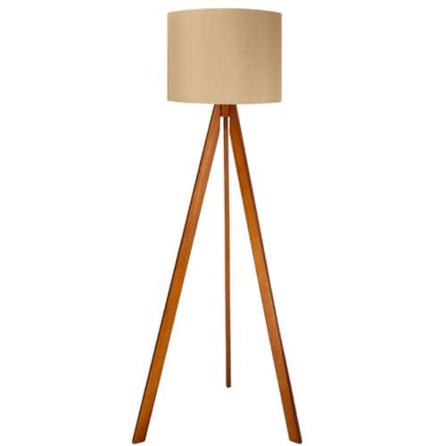 Abajur De Chão Tripé 1,50 Cm Completo Com Cúpula E Fiação Luminár...