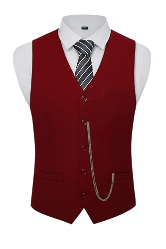 Image of BABEYOND 1920s Mens Gangster Vest Costume Accessories Set Fedora Hat