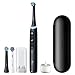 Oral-B Rechargeable Electric Toothbrush, iO5 Limited Deep Clean & Whiten, 5 Cleaning Modes, Visual Pressure Sensor to Protect Gums, Travel Case, 3 Brush Heads, Black