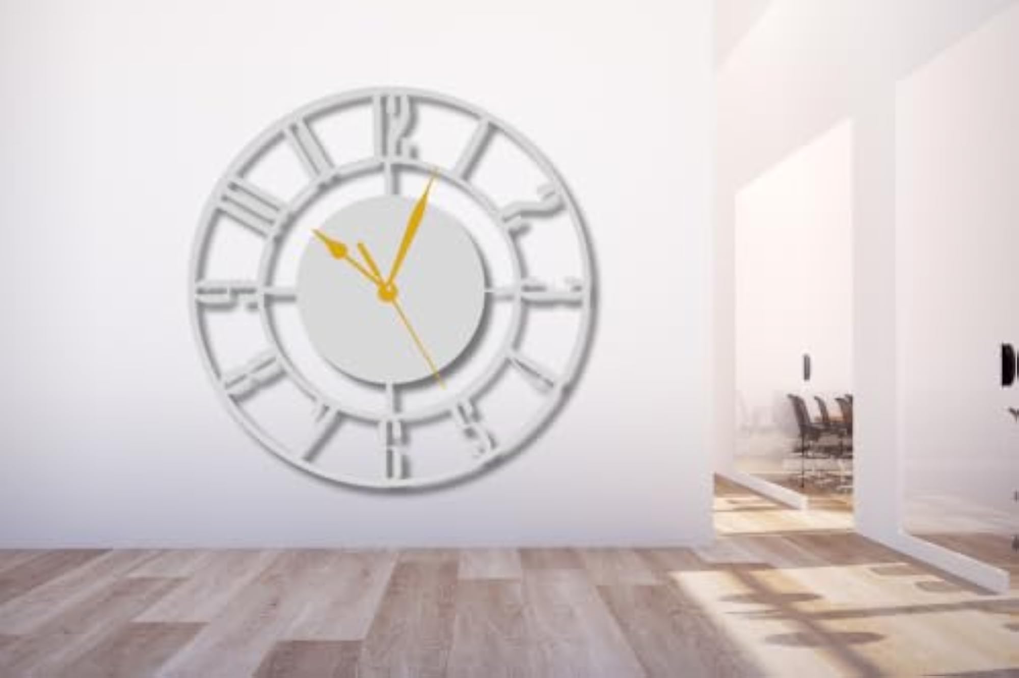 K Group Metal Wall Clock for Home Decor