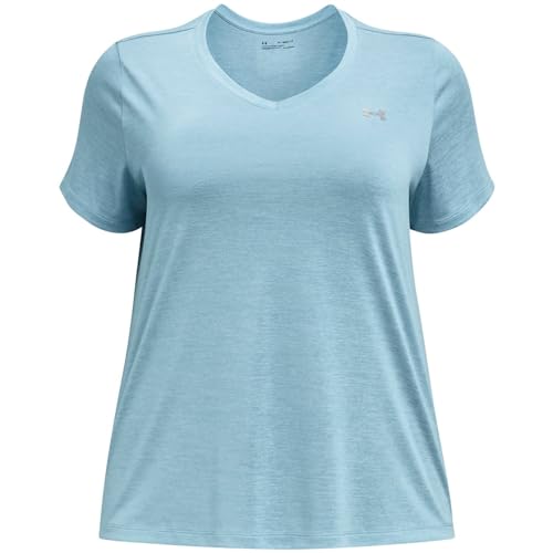 Image of Under Armour Plus Size Tech Solid Short Sleeve V-Neck