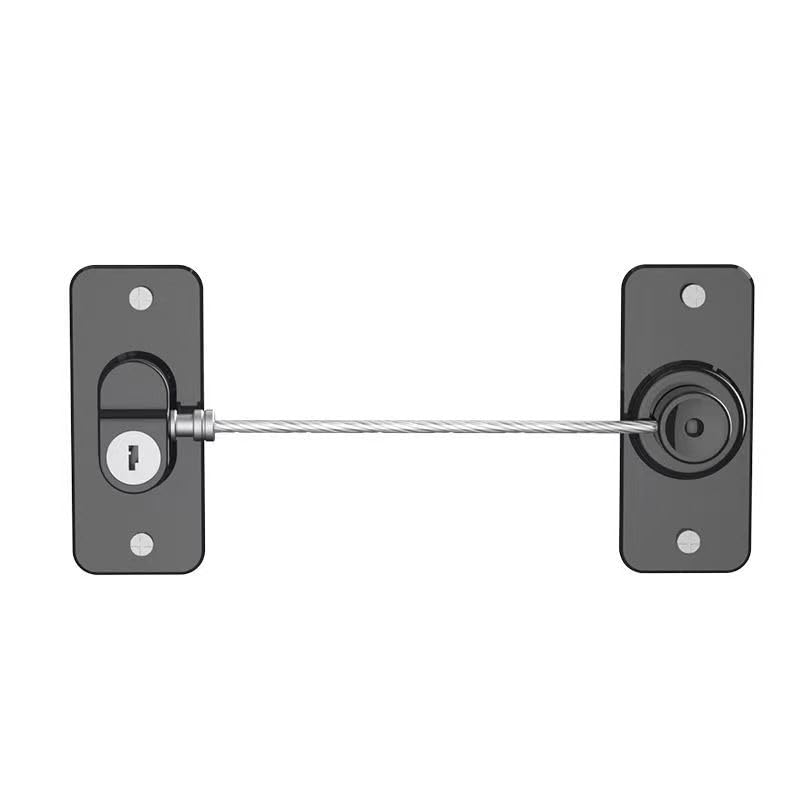 Fridge Lock, Digit Password Refrigerator Lock Child Safety Cabinet Locks Protect Children & Prevent Theft for Freezer Door File Drawer Cabinet Cupboard Windows (Rectangular with Key (Black))