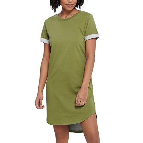 JDY Damen JDYivy Life S/S Dress Jrs Noos Kleid, Martini Olive, XXL Cover