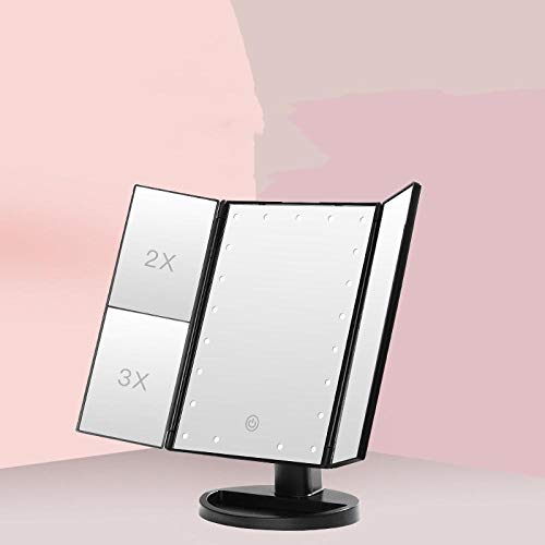 Preisvergleich Produktbild WCCJFB LED Schminkspiegel Mit Beleuchtung - LED-Dreifachvergrößerungsspiegel mit Lichtfülllicht-A1