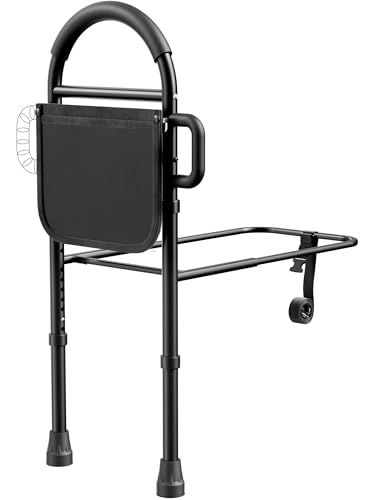 Medical King Bed Rails for Elderly Adults Safety with Floor Support