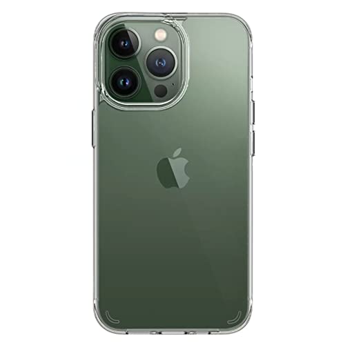 Image of Amazon Brand - Solimo Hard Back & Soft Bumper Cover with 8 Foot Drop Protection Case for Apple iPhone 13 Pro Max - Clear
