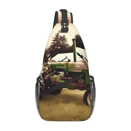 Bolso Cruzado Old Tractor Farm para Hombre y Mujer miniatura 1