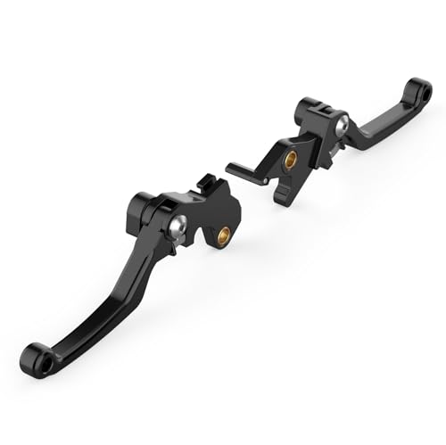 NICECNC Schwarzer Aluminium-Kupplungs-Bremshebel Compatible with Suzuki DR650S 2011-2024, DR650SE 2011-2024