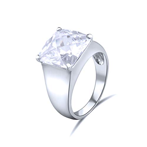 Bague argent 925 Quiges femme cadeau idéal taille 53 avec pierre zirconium