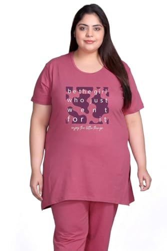 Image of In Love Women's Plus Size Longline T-Shirt with Side Pocket, 3 /4 Sleeve, Crew Neck
