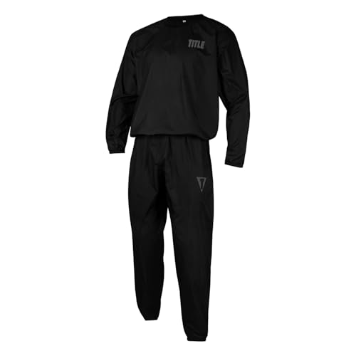 Title Boxing Transcend Nylon Sauna Suit (Black, X-Large)