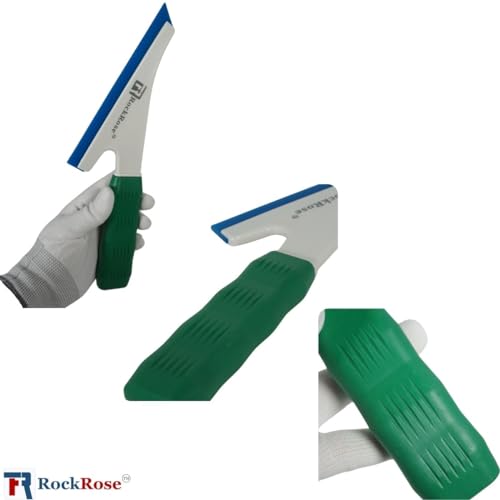 Image of RockRose Doctor Stroke Squeegee - Professional Window Tinting Squeegee & Vinyl Wrap Applicator, Heavy-Duty Rubber Scraper for Auto Glass & Flat Glass Tint Blue