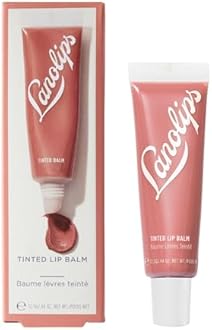 Lanolips Tinted Lip Balm - Moisturizing, Color-Tinted Balm with Lanolin & Vitamin E for Dull, Dry, Cracked Lips, Perfect Nude (12.5g / 0.44oz)