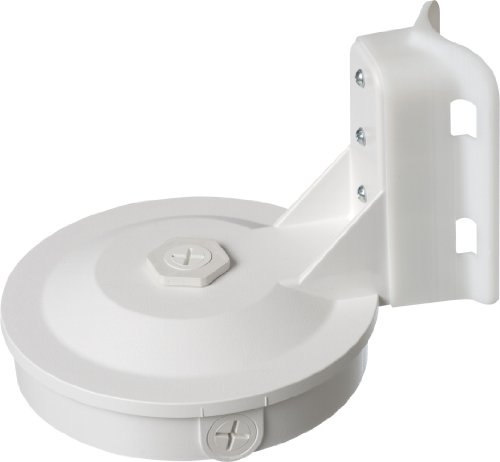 Arlington 8161PM Weatherproof Pole Mounting Box with base plate, White, 1-Pack