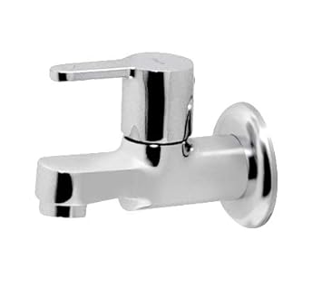 Pixaflo Brass Bib Cock with Wall Flange (Chrome) (Wall Mounted) (Fission)