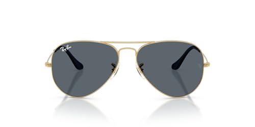 Ray Ban Unisex RB3025 Classic, Dorado/Azul, 58 mm