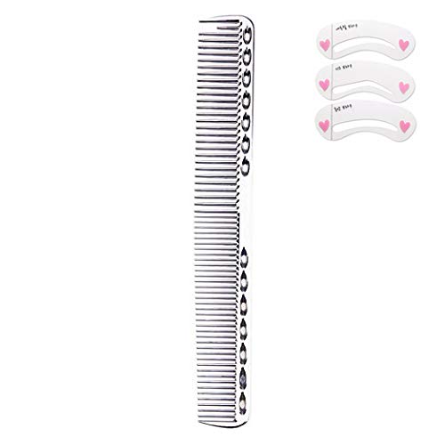 Coobbar 1pcs Anti-static Stainless Steel Hair Combs Hair Styling Hairdressing Barbers Combs (Silver)