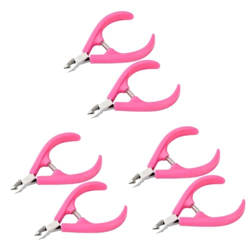 Beavorty 3sets Manicure Clamp Cuticle Nipper Nail Tools Non-Slip Handle for Salon Use 2pcs*3