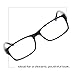Readerest Blue Light Blocking Reading Glasses - 1.5 x Magnification Strength - Computer Eyeglasses with Thin Reflective Lens, UV Protection, Antiglare - Stylish Glasses for Men and Women - Black