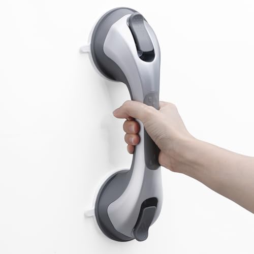Image of TAILI Grab Bars for Shower,Shower Handles for Elderly Suction,12.2 inch,Silver