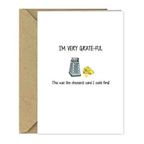 Funny Thank you Card - I'm very grateful - Cute Pun Cover
