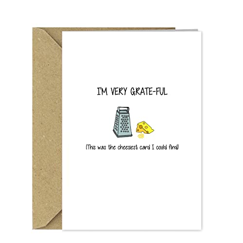 Funny Thank you Card - I'm very grateful - Cute Pun