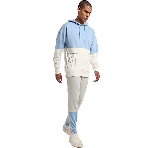 Image of NOBERO Contrast Hoodie, Pullover for Mens, Cotton Hoodie for Men, Casual Winter Wear, Sweatshirt for Men, Pullover, Men's Hoodies -