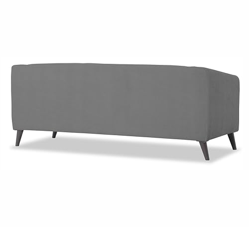 Image of Adorn India Mystic 3 Seater Sofa (Grey) (3 Year Warranty)