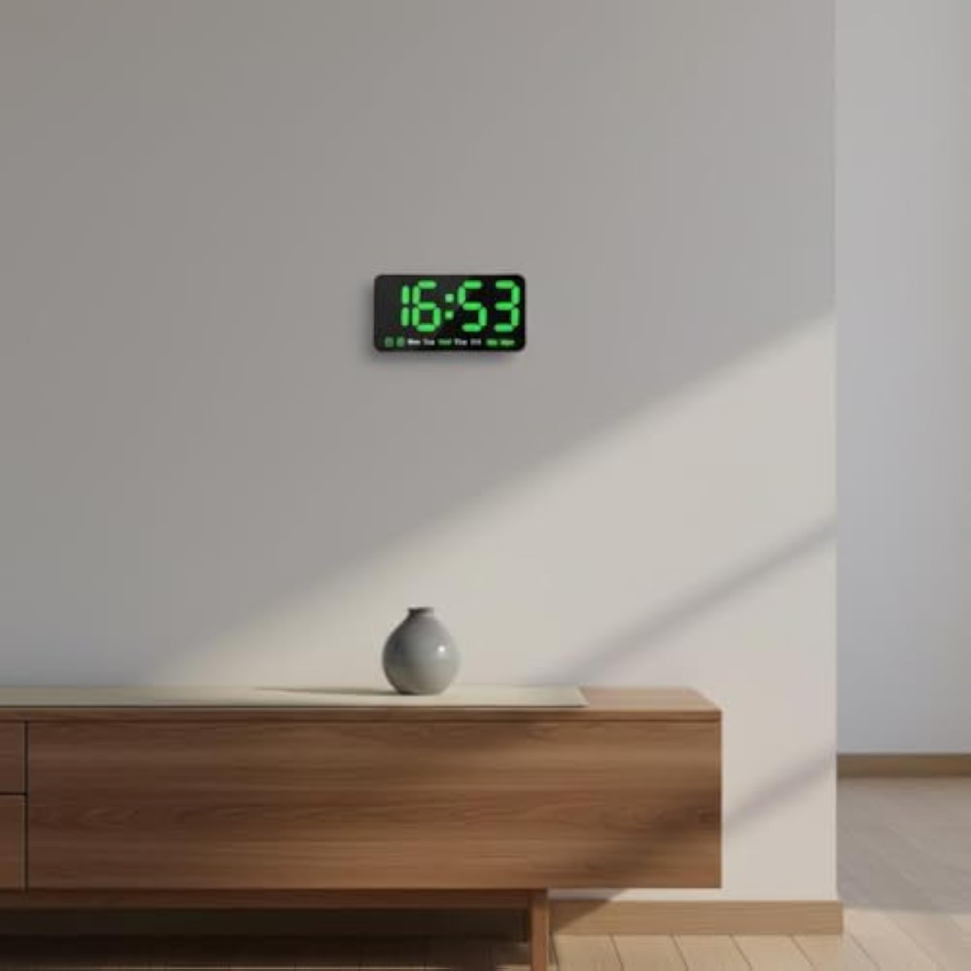 Two-in-One Stand and Hang LED Desk Alarm Clock