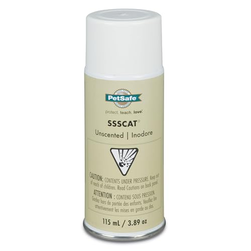 PetSafe SSSCAT Automatic Spray Pet Deterrent Replacement Can - Contactless Behavior Correction - Motion Sensor Air Burst - Only Compatible with First-Generation SSCAT Spray Deterrent System