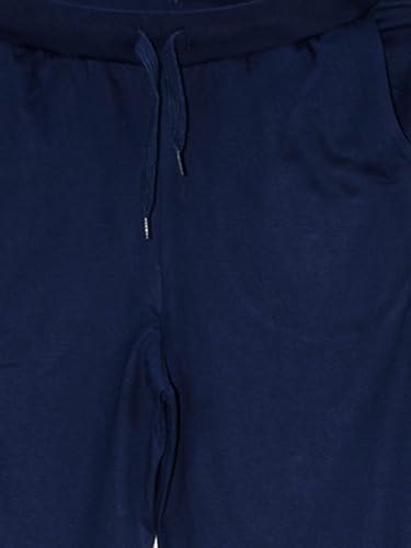 Image of KiddoPanti 100% Cotton Track Pants for Boys & Girls | Soft Single Jersey Fabric | Elastic Waist with Drawcord | Full Length with Rib Hem & Pockets | Joggers and Lowers for Kids