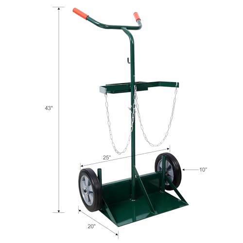 Carretilla de mano con ruedas de caucho 440 lb miniatura 2