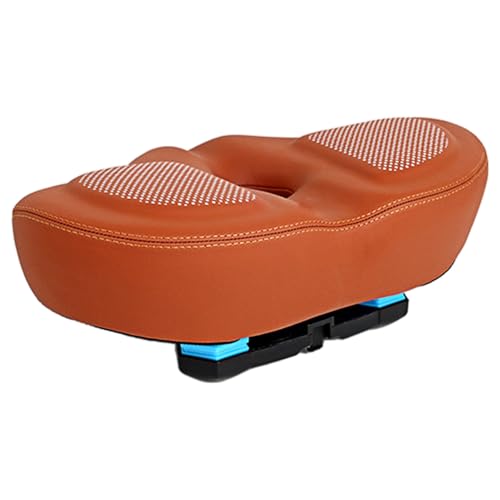 Selle de vélo absorbant les chocs avec coussin large pour trajets quotidiens