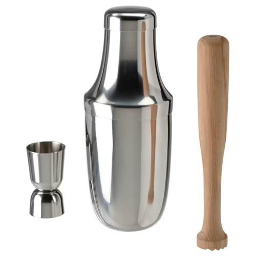 IKEA Lufttät Bar Set 3-Piece Stainless Steel / Wood