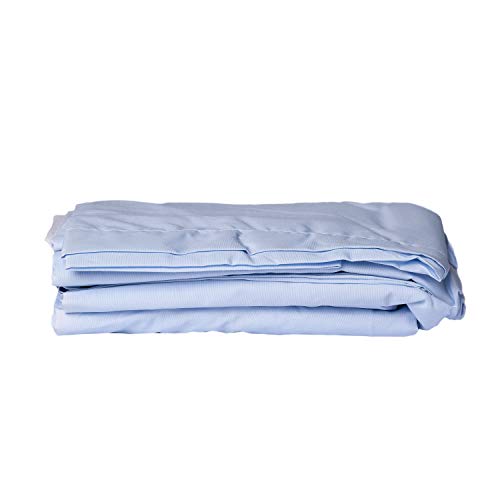 Mayfield 200 Thread Count Cotton Blend Fitted Sheet With Elastic All The Way Around Twin 39" X 75" X 14" Light Blue - Made In The Usa Fitted Hotel Sheet #TOP28