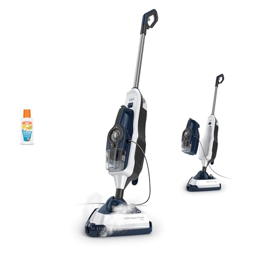Vax Steam Fresh Home Steam Cleaner, Portable Handheld and Floor Steam Mop, Detergent and 13 Accessories for the Oven, Bathroom and Home, Easy to Carry, 1600W, 4.23kg, White/Blue, CDST-SFXS