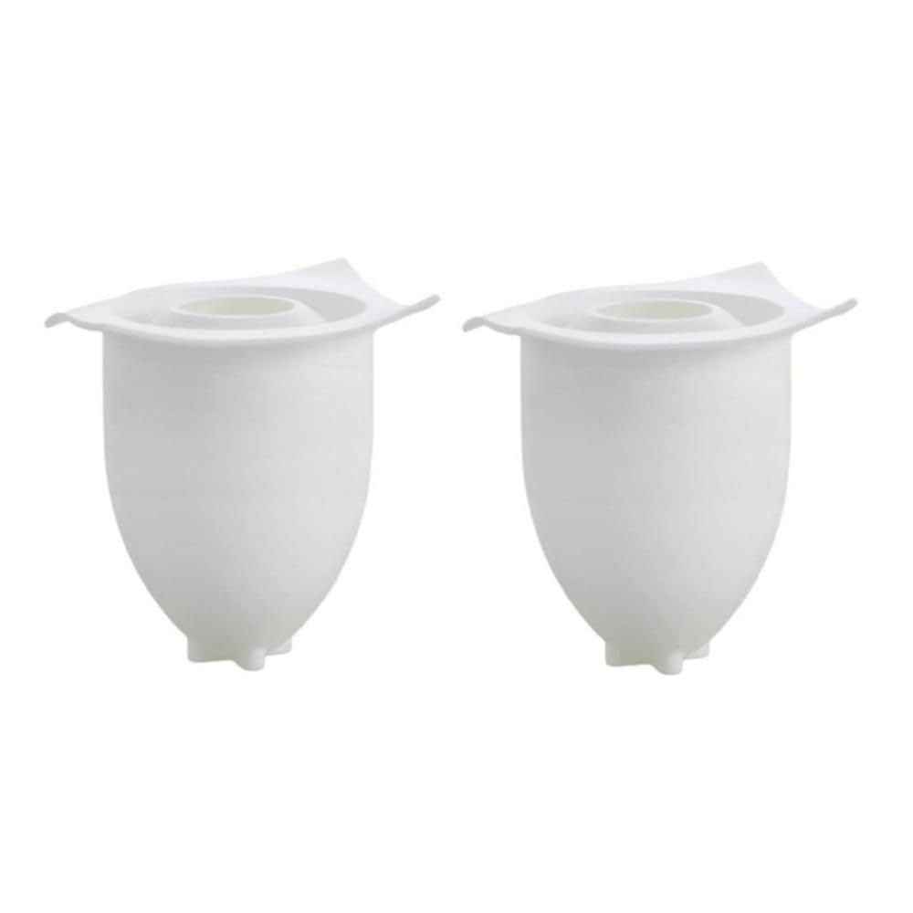 2 Pcs Easter Egg Candle Mold, Creative 3D Egg Shape Silicone Mold Mousse Cake Mold for Chocolate, Jelly, Pastry, Soap, Bath Bomb, Clay, Crafts